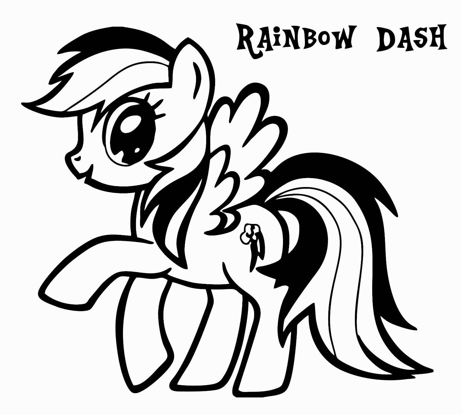 Rainbow Dash My Little Pony Friendship Is Magic Wall Decal Home Decoration 18×20