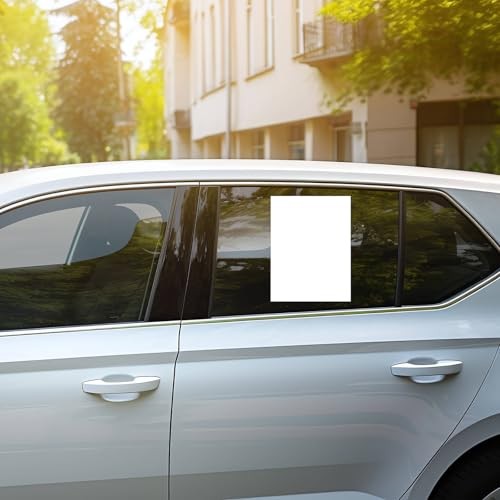 Pcs Outdoor Window Stickers for Car Dealers 8.5" x 11" Plain White Blank 100