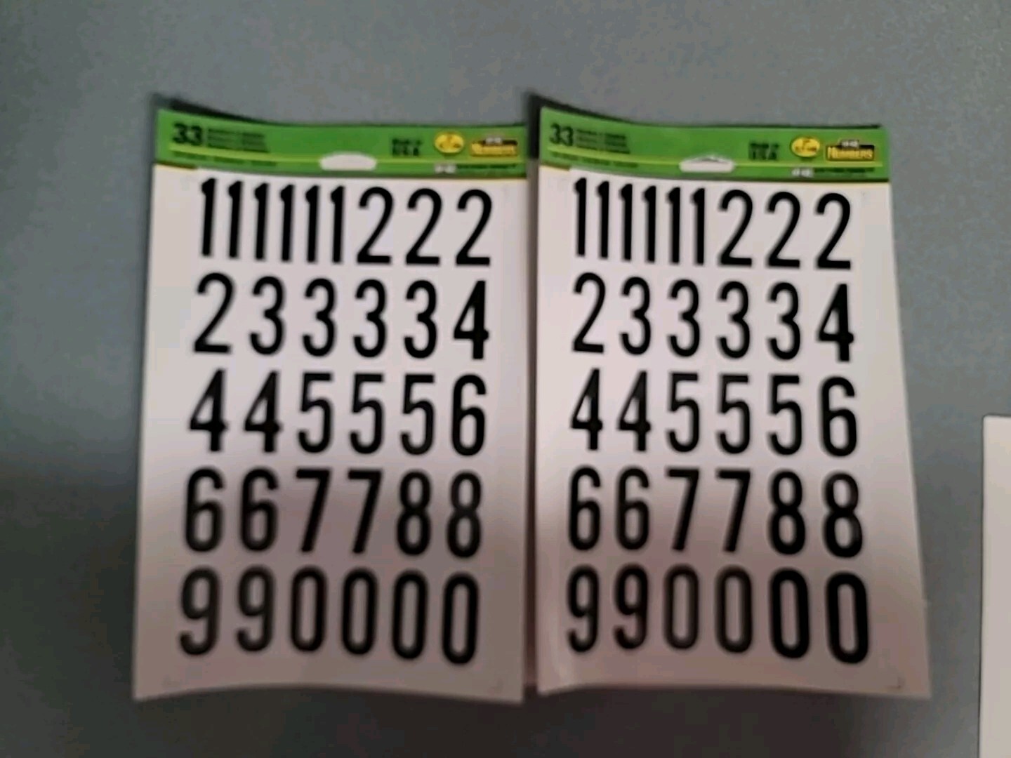 2X Hy-Ko Products MM-7N Self Adhesive Vinyl Numbers 2" High Black & White 39 Pcs