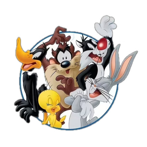 Looney Tunes Bugs Daffy Taz Sylvester Tweety Large Self Adhesive PVC Sticker