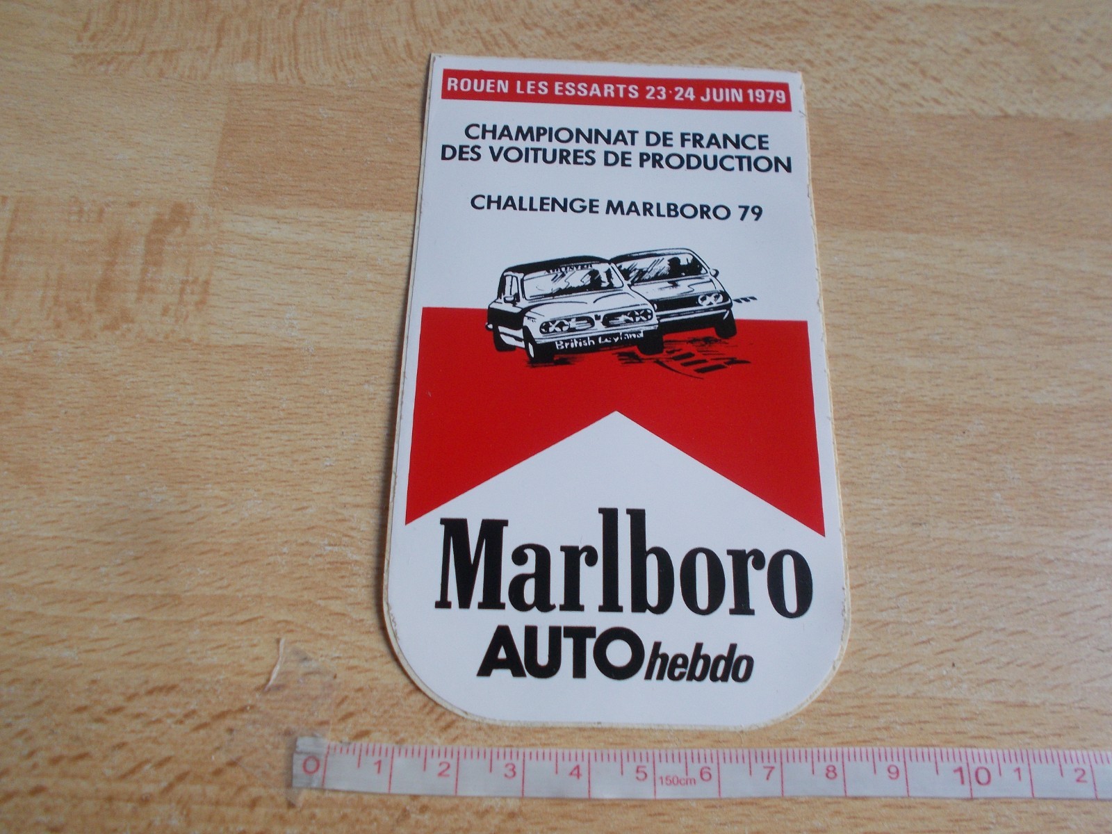 Sticker Marlboro – Championship of France Cars Of Production – Rouen 1979