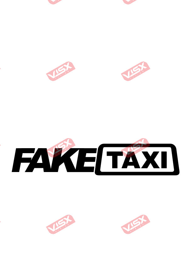 Fake Taxi JDM Car Vinyl Sticker Decal Automotive Window Laptop Funny Bumper