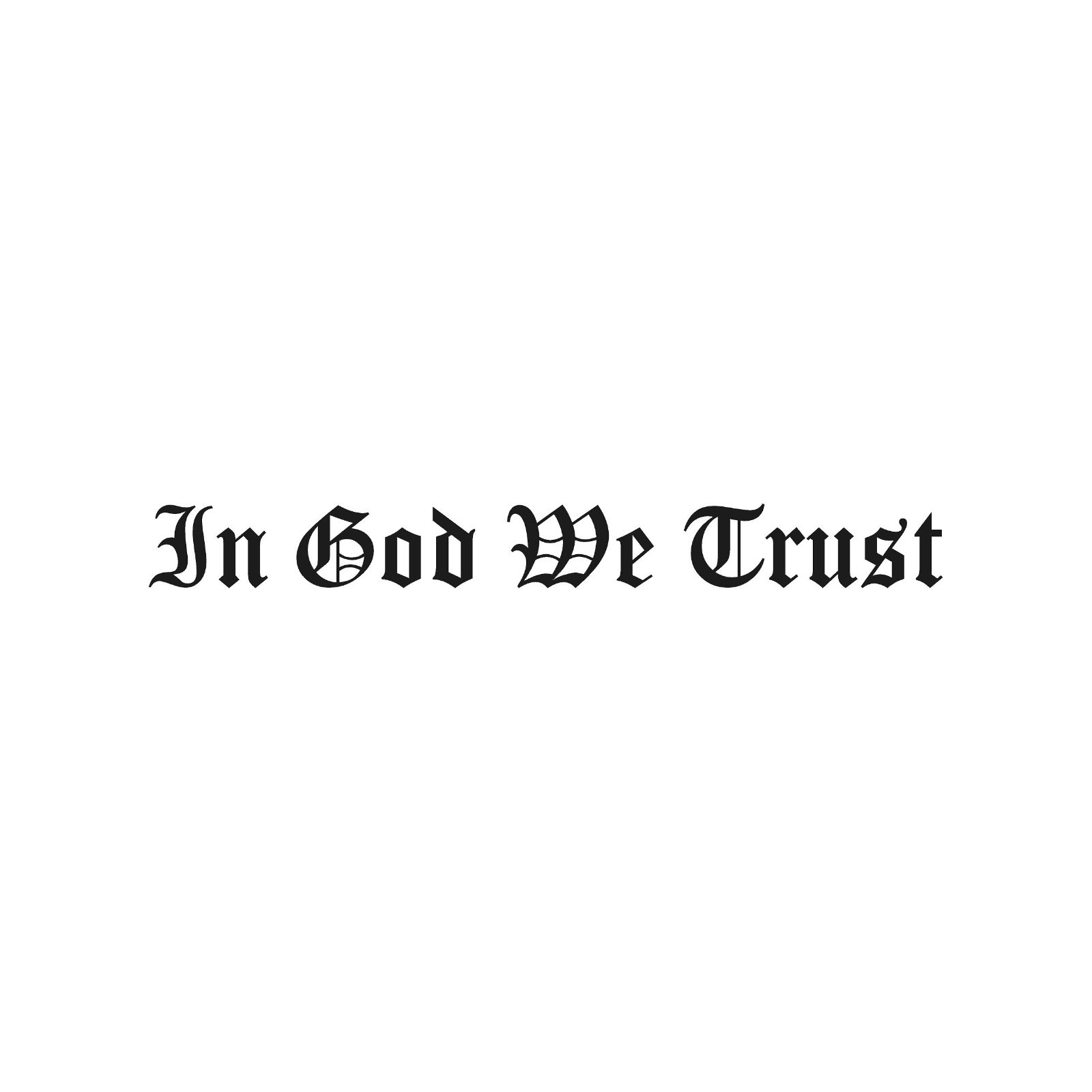 Christian Car Window Decal In God We Trust Die Cut Sticker for Truck