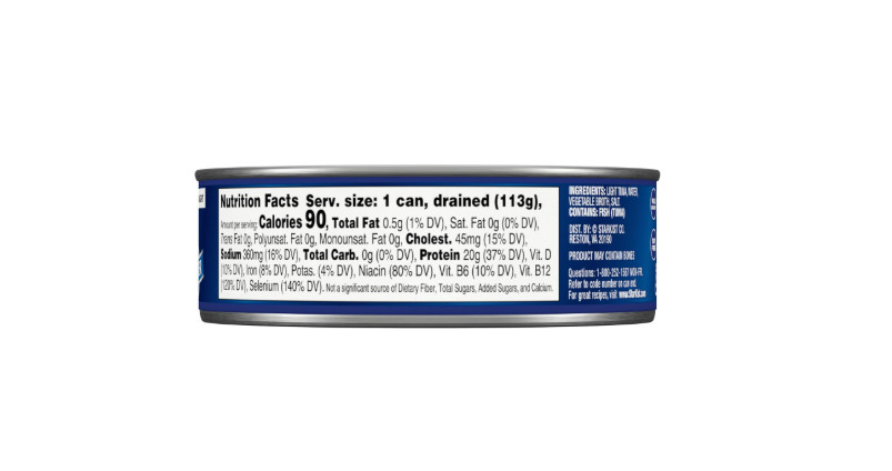 StarKist Chunk Light Tuna in Water, 5 oz (48 Pack) Canned Tuna Fish, Wild Caught