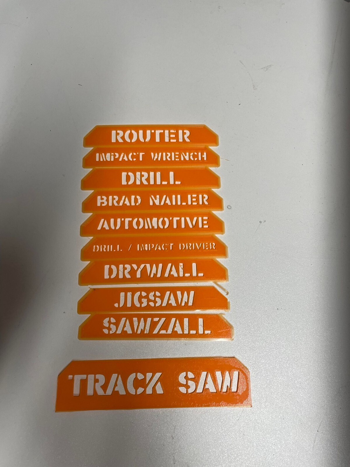 Ridgid Pro Gear Tool Box Labels for Gen 1 or Gen 2 tool boxes