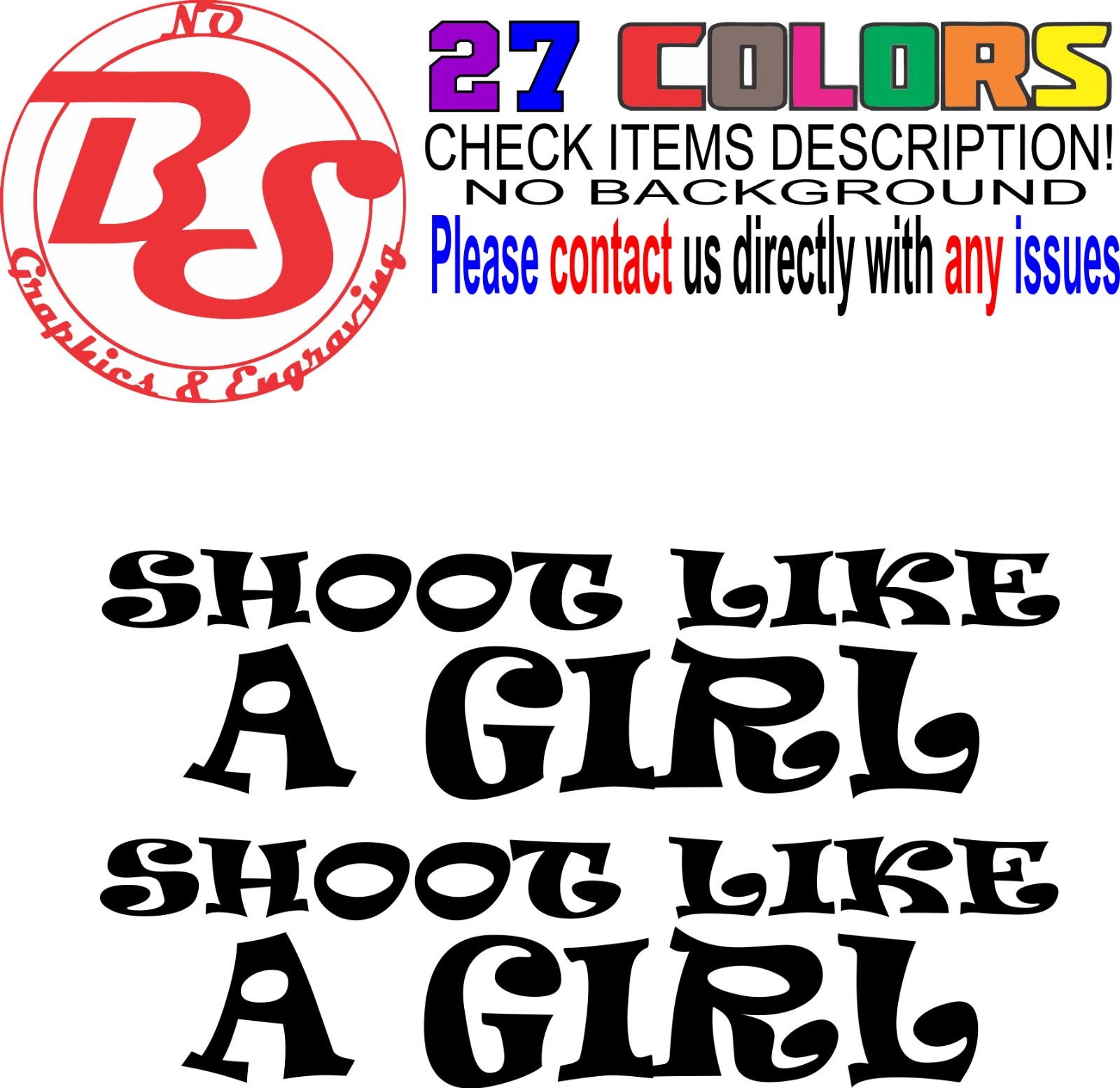 6" 2A Girl Power Vinyl Decal AR15 Pistol Sticker Gun AK47 Mom Female Woman noBS
