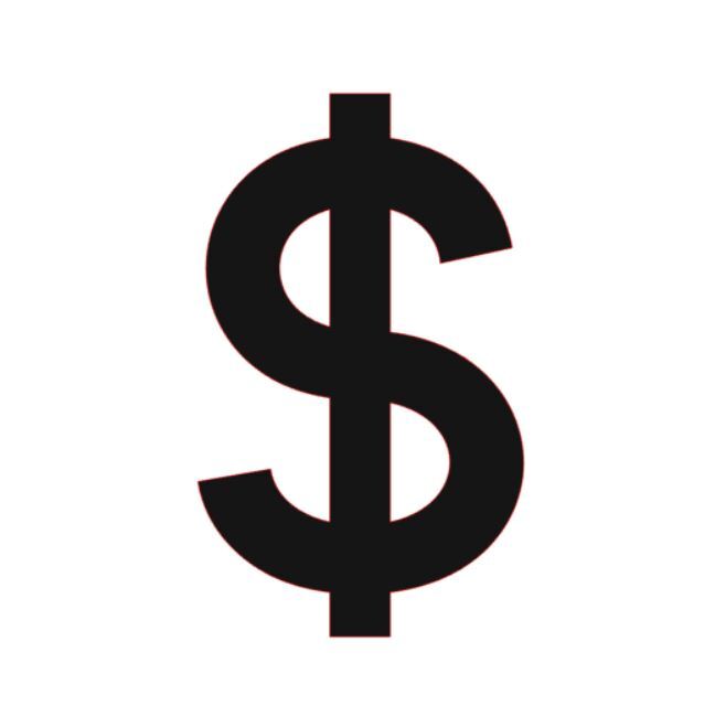 Money Dollar Cash Sign Sticker PICK SIZE COLOR Vinyl Decal Car Bumper Window SUV
