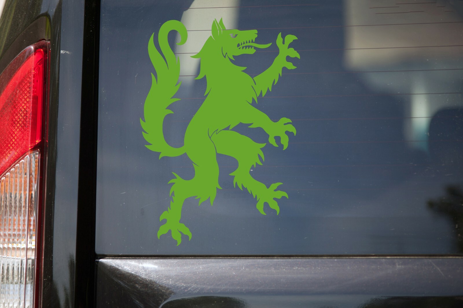 Heraldic Wolf Vinyl Decal V2 – Coat of Arms Heraldry Charge – Die Cut Sticker