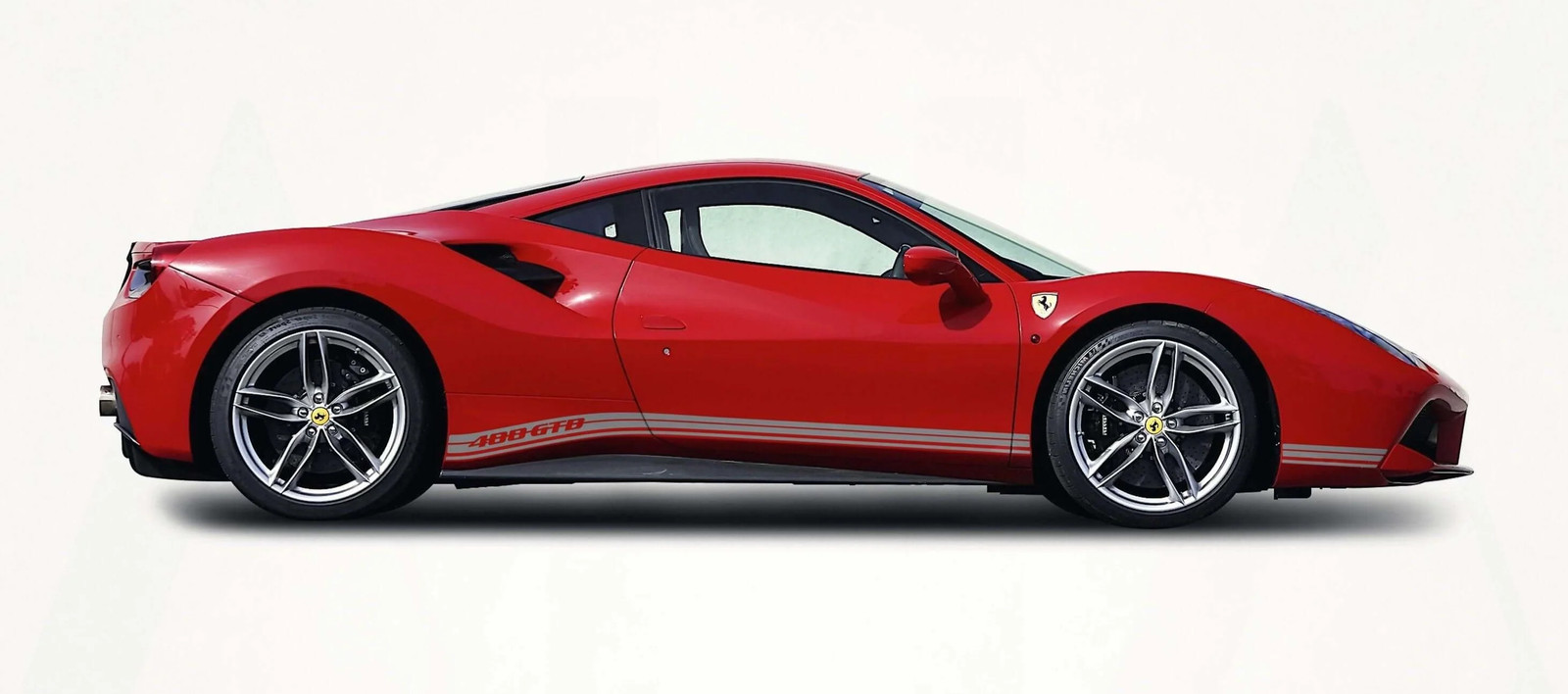 Aftermarket Ferrari 488 GTB Side Stripes Decals