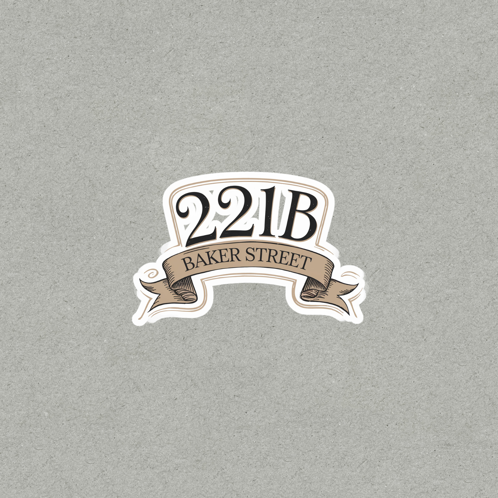 221B Baker Street Sherlock Holmes Address Sticker Decal #5739