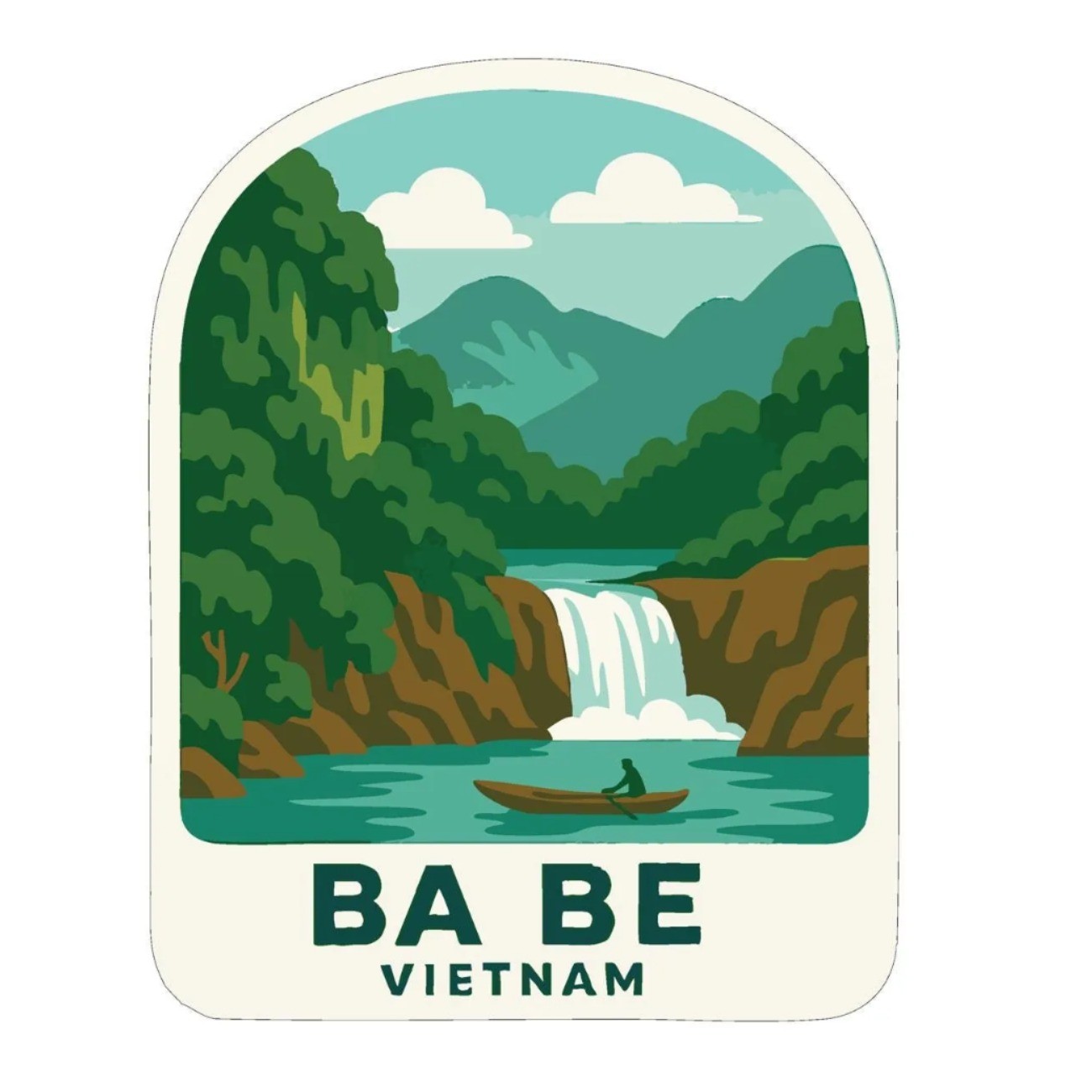Ba Bể Vietnam Iron On Heat Transfer Vinyl HTV Die-Cut World National Parks