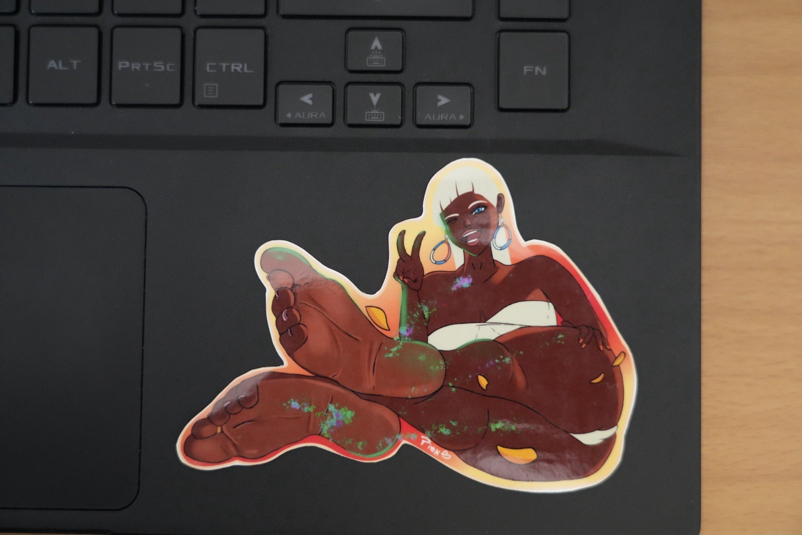 Adult NSFW Feet Sticker Anime Waifu Elena Summer Swimsuit
