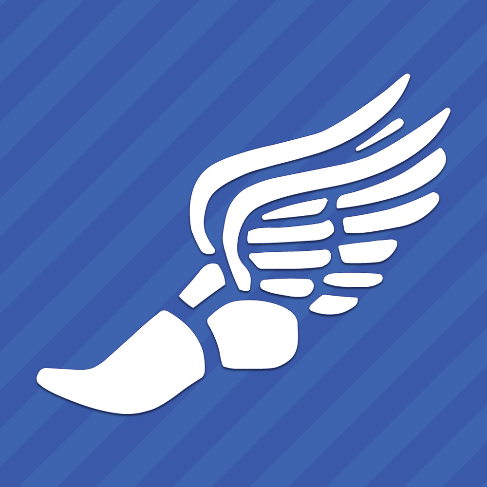 Track And Field Shoe Vinyl Decal Sticker Cross Country