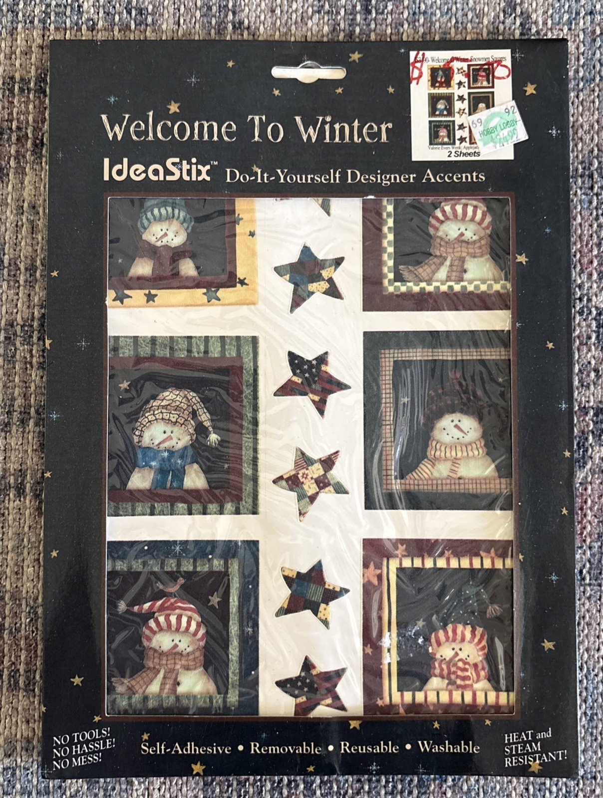 IdeaStix Valerie Evers Wenk Snowmen Peel & Stick Accents Welcome To Winter (2)