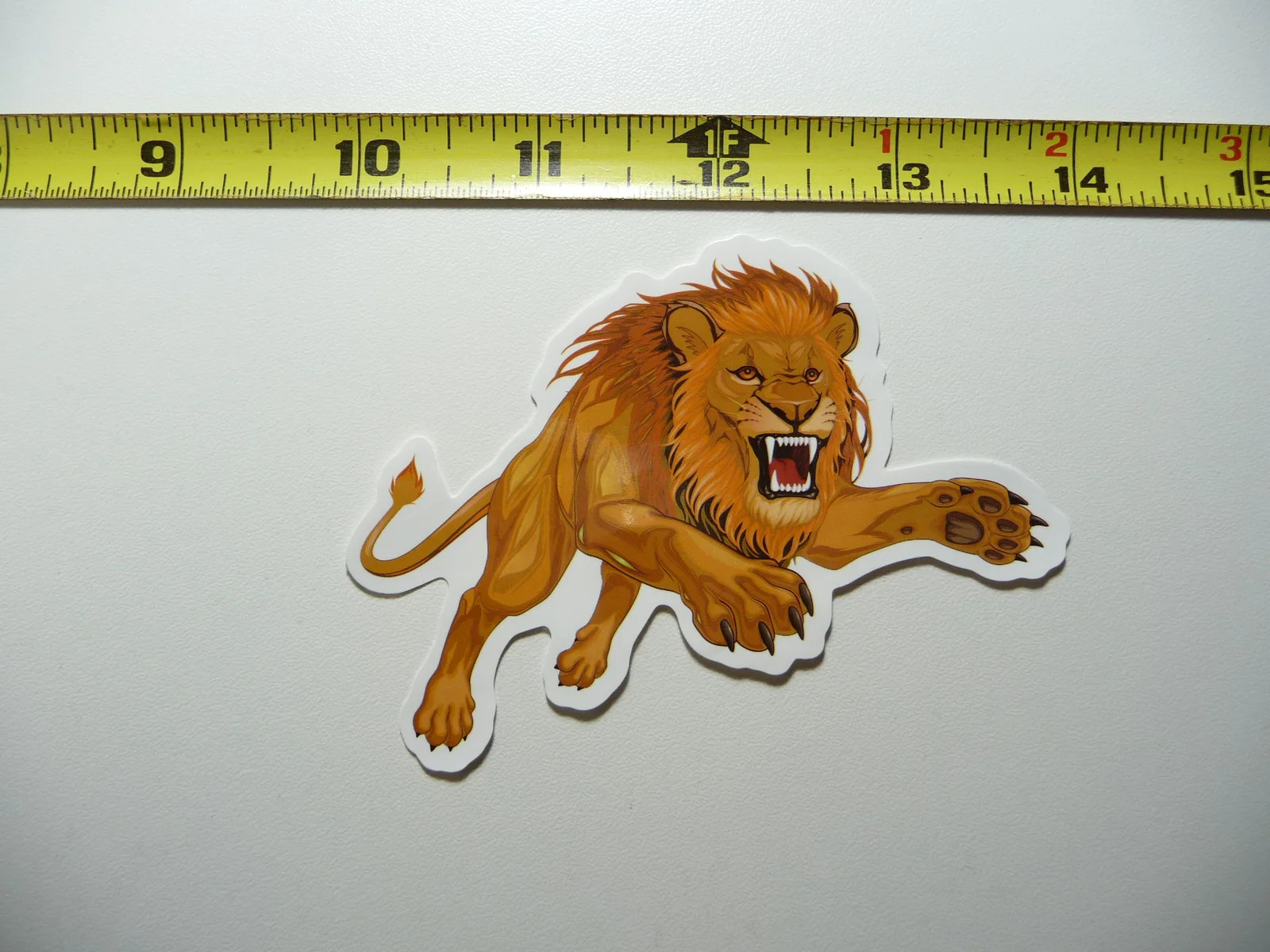 LION SMALL STICKER DECAL ZOO ANIMAL WILD FUN FUNNY