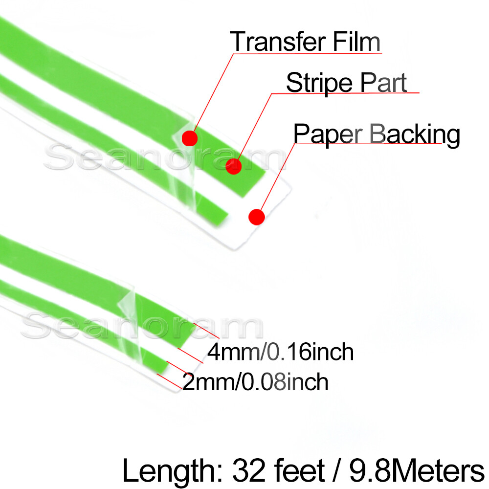 1/12"& 1/6" Lime Green Home Shop Bar Pinstriping Pin Stripe Decal Vinyl Sticker