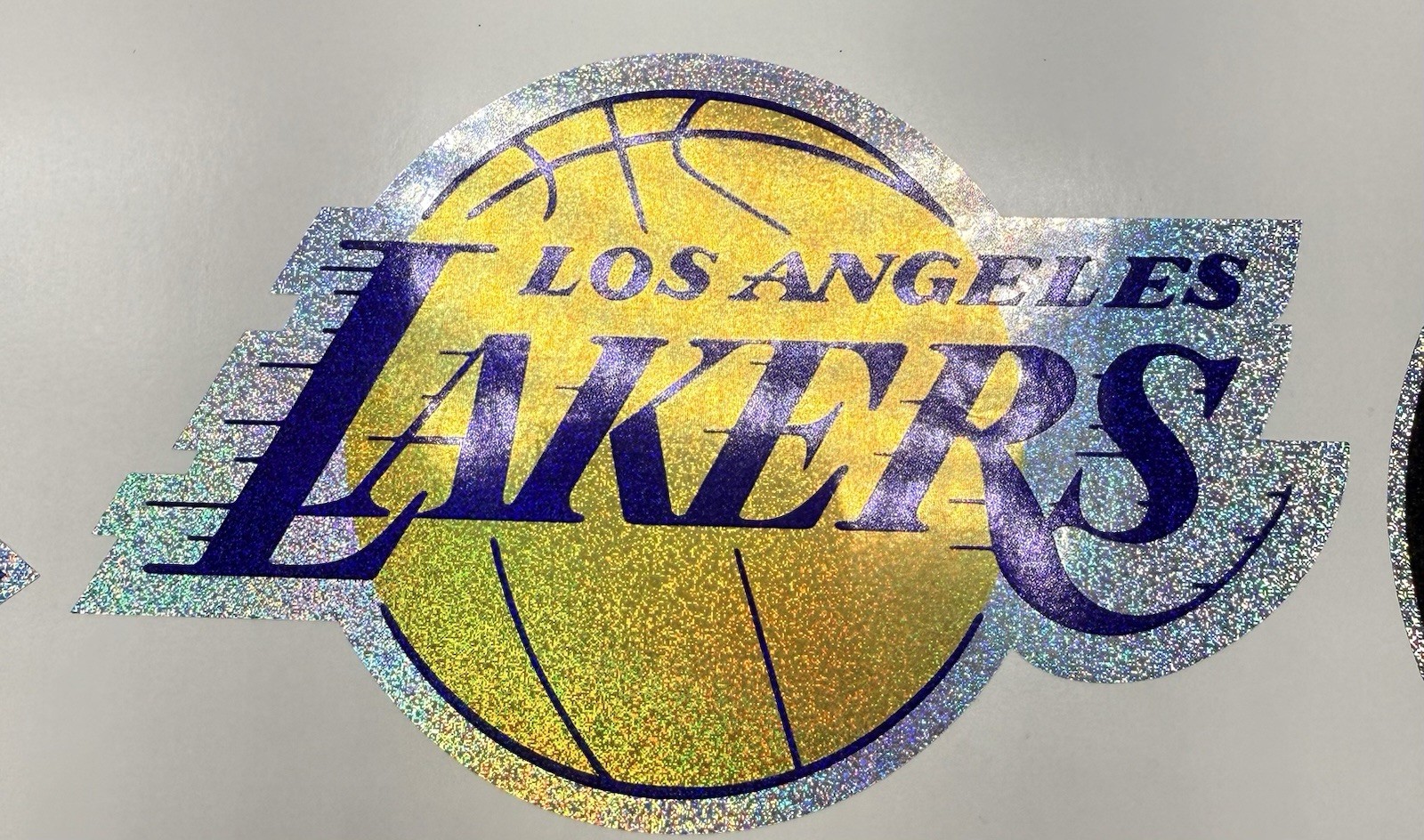 Los Angeles Lakers Holographic Tiny Sparkle Vinyl Decal
