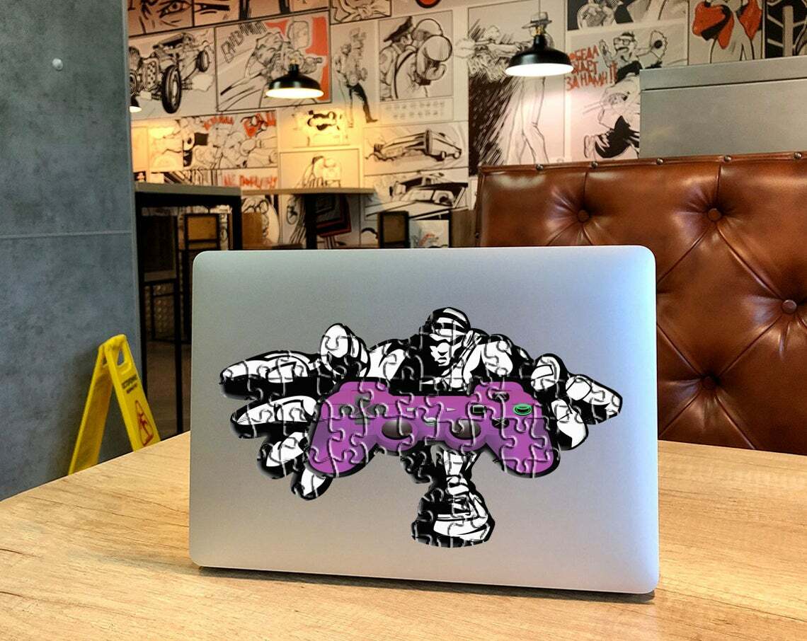 Playstation Controller Sticker, Video Games Wall Decal, Boy Gamer Vinyl, Gamer