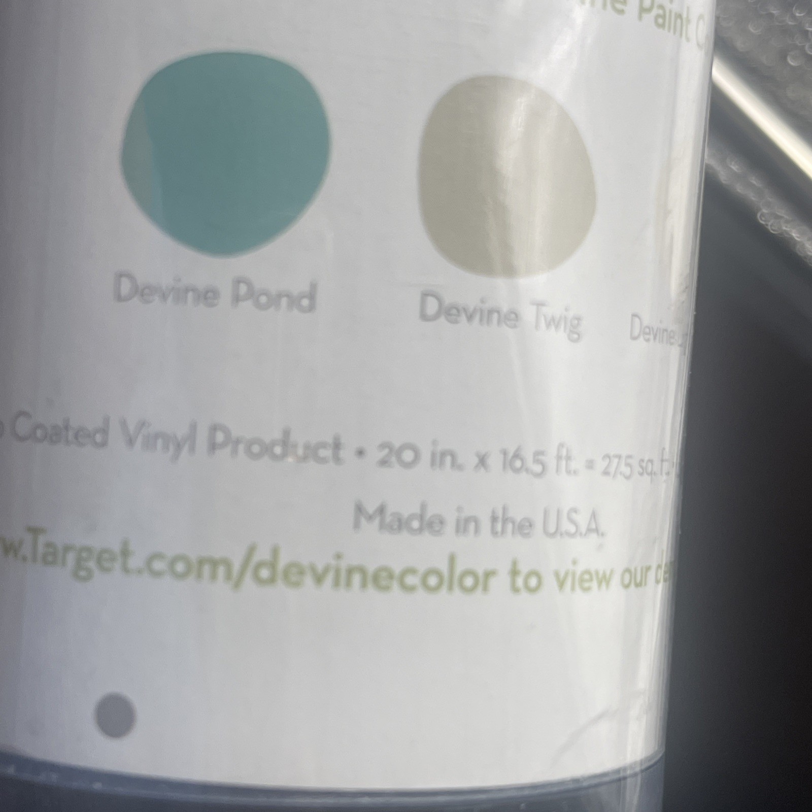 2- Devine Color Peel & Stick Chevron Wall Surface Covering Chevron Pond & Twig