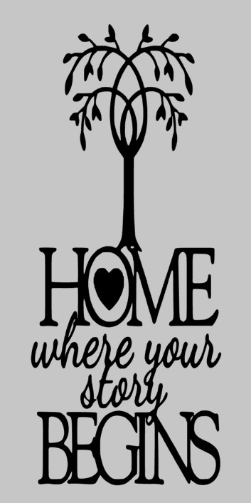 Vinyl Decal Sticker for Wine bottle home where your story new home gift ornament