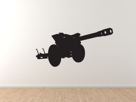 World War Two #3- Howitzer Ground Heavy Artillery Gun Cannon – Vinyl Wall Decal