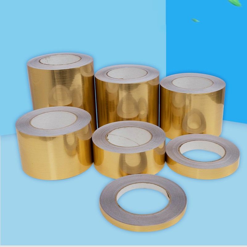 Decors Car Metal Brushed Steel Matte PET Tape Wrap Sticker Silver / Gold 5m-50m