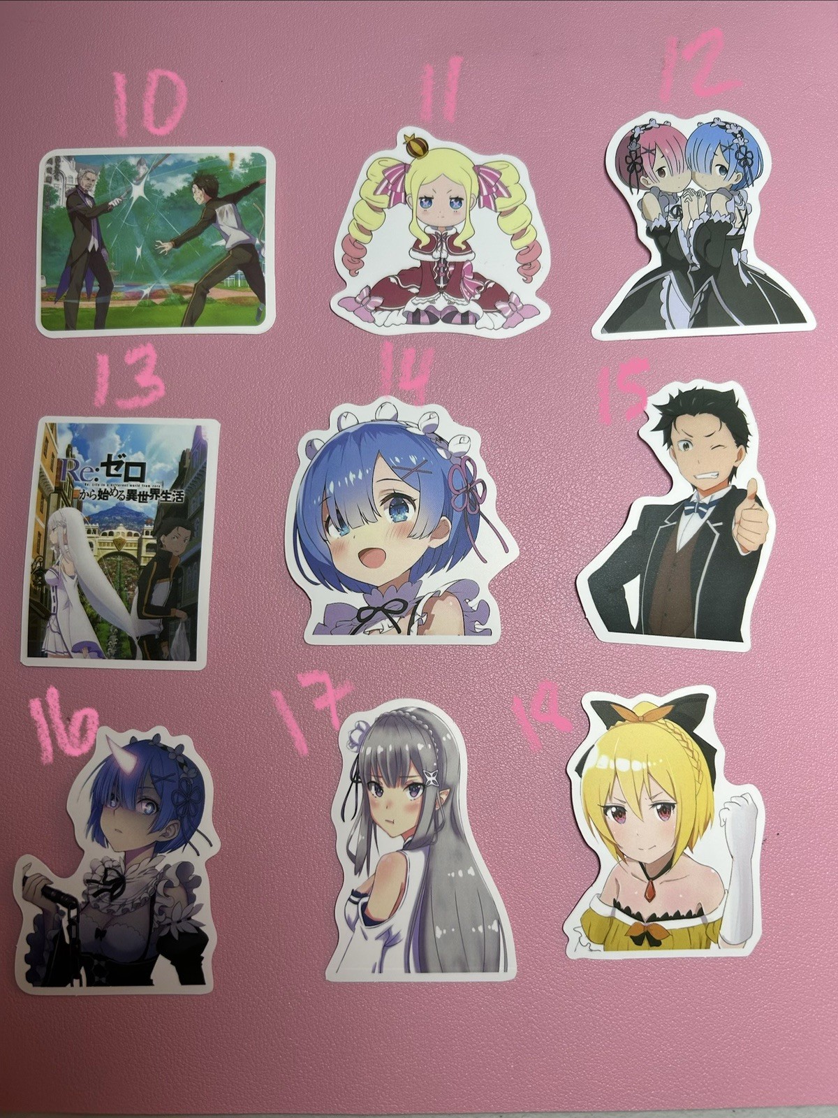 Re: Zero And More Anime Stickers – REM and RAM – Choose A Sticker
