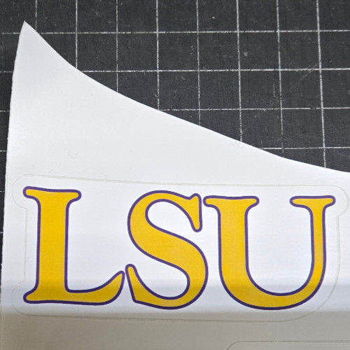 LSU Tigers NCAA Wall Stickers Art Decals Self Stick Diecut Football Logos LSUPK