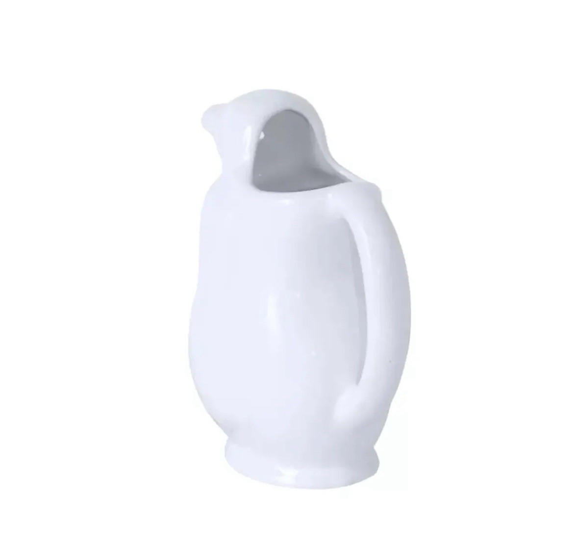 Jarra Pingüino Vino Cerámica Blanca 1 Litro Wine Ceramic Argentina