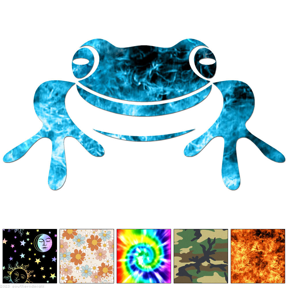 Frog Toad – Decal Sticker – Multiple Patterns & Sizes – ebn6904