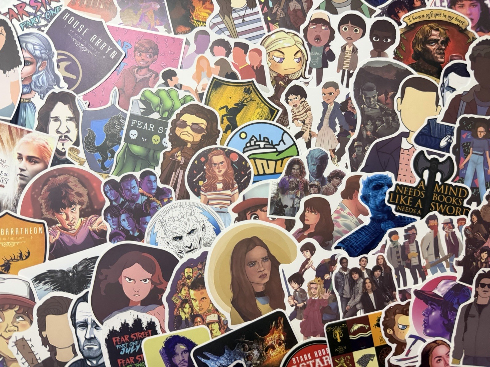 Assorted TV Shows Waterproof Vinyl Decals Sticker Bomb 1 oz Pack
