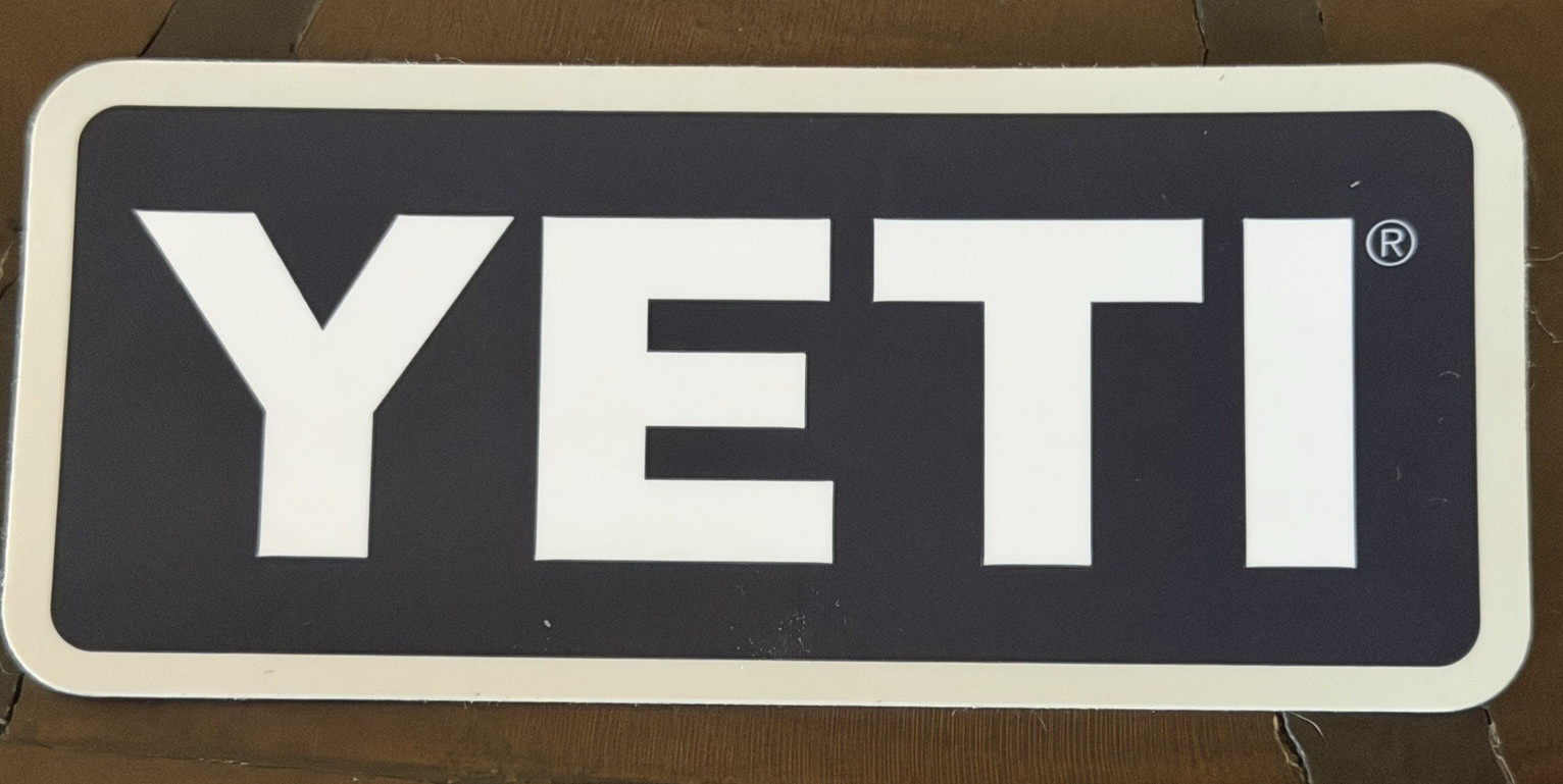 New Yeti Official Sticker Decal Cooler Tumbler Brand Logo Sticker in Navy (1)