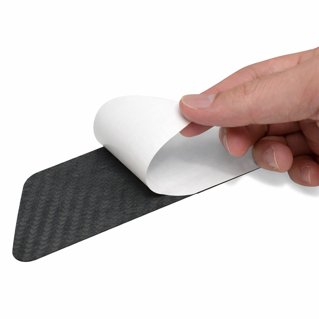 Ford Mustang Cobra X-Large Black Carbon Fiber 4 Pcs Universal Door Sill Plates