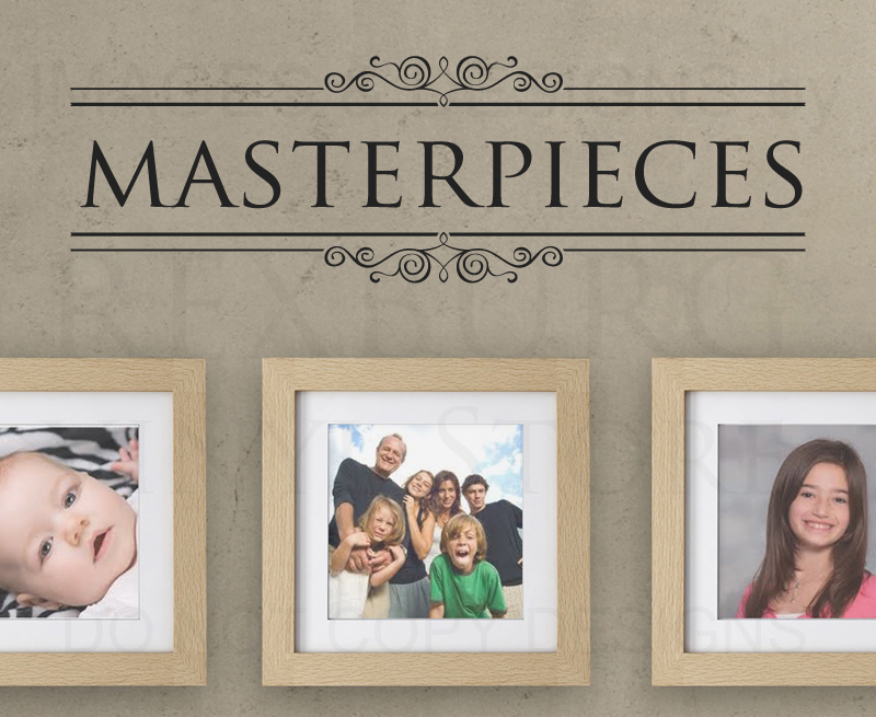 Masterpieces Mural Family Wall Decal Vinyl Sticker Art Decor Decoration G26