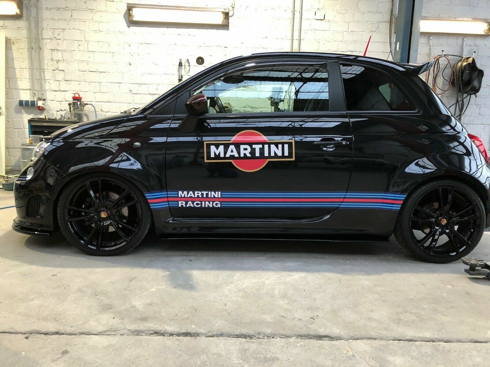 Fiat 500 Abarth Sticker Autocollants – Racing Le Mans Martini – Color or B & W