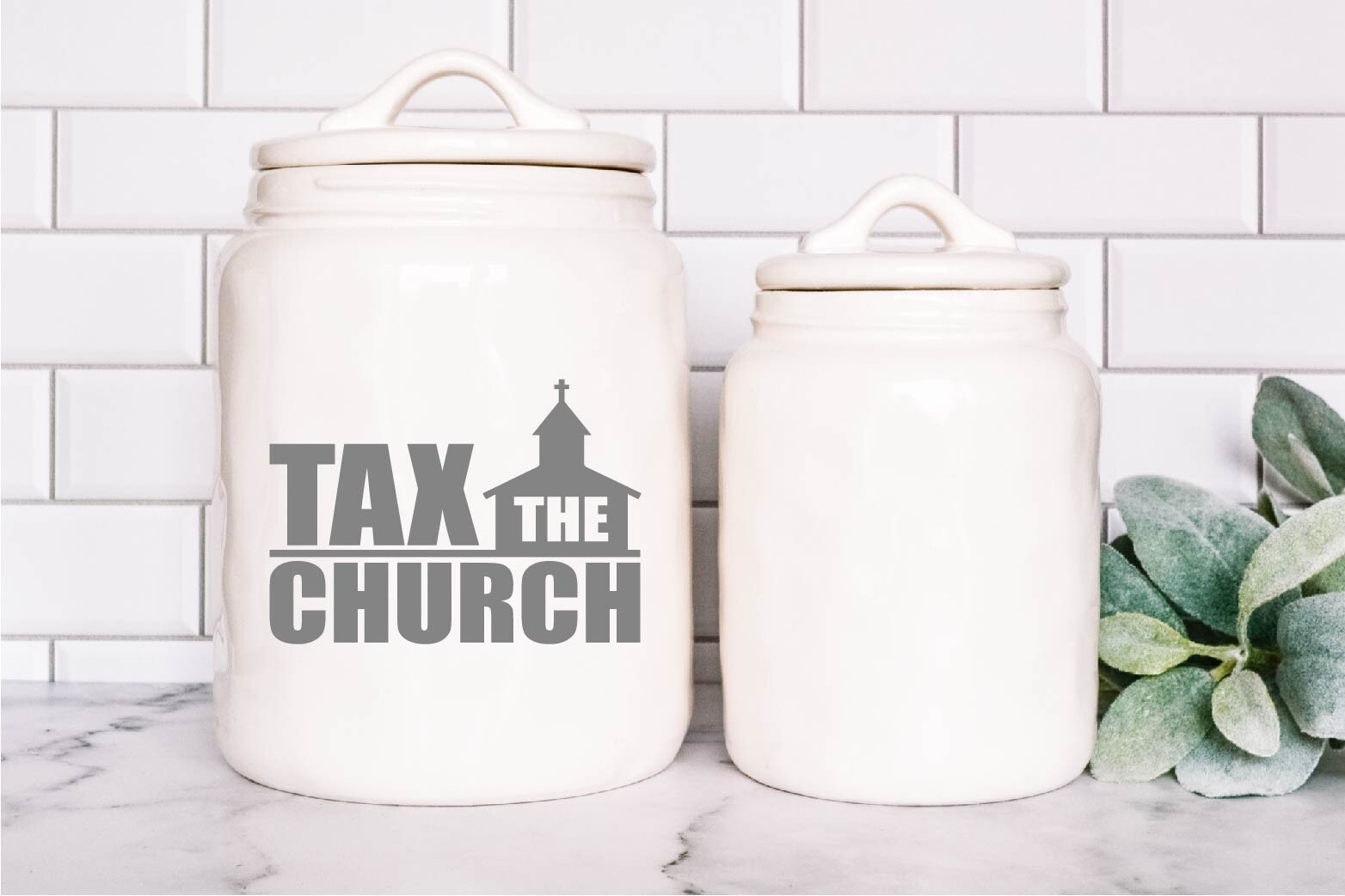 Tax The Church Decal Sticker Income Taxes Anti Breaks Rich Religion Tariffs USA