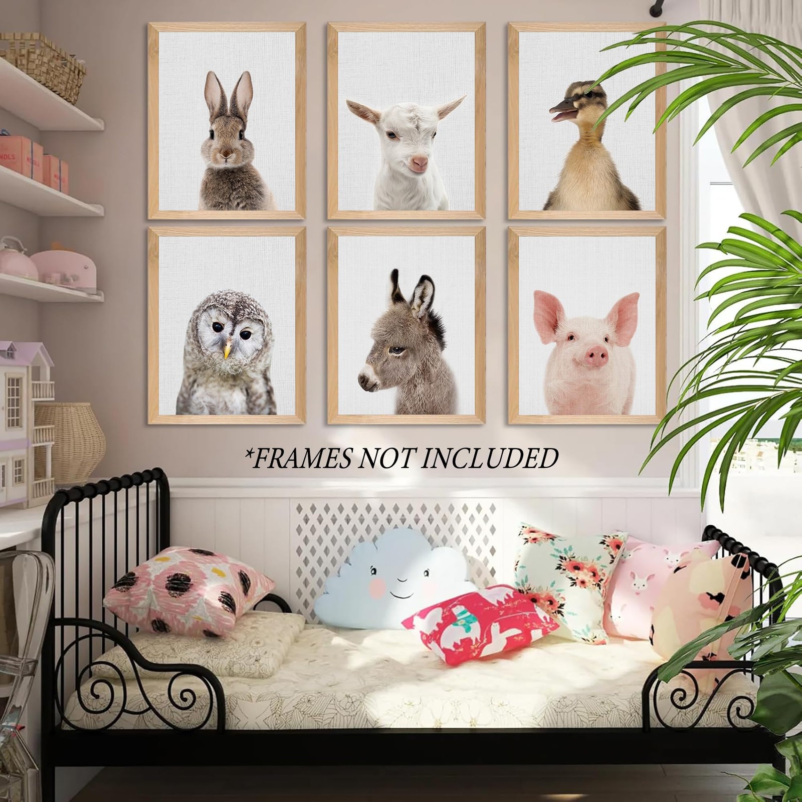 Farmhouse Baby Animal Posters and Prints, Cue Bunny, Duck Rabbit, Owl Prints,…