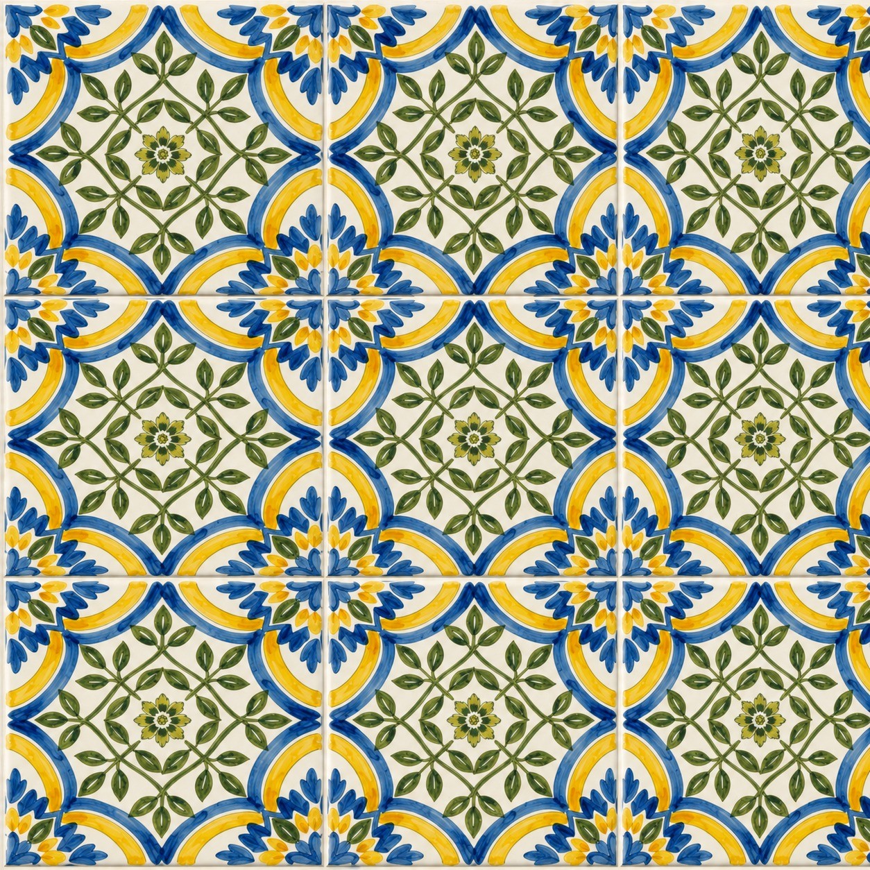Peel and Stick Tile Stickers Blue Yellow Portuguese Kitchen Backsplash