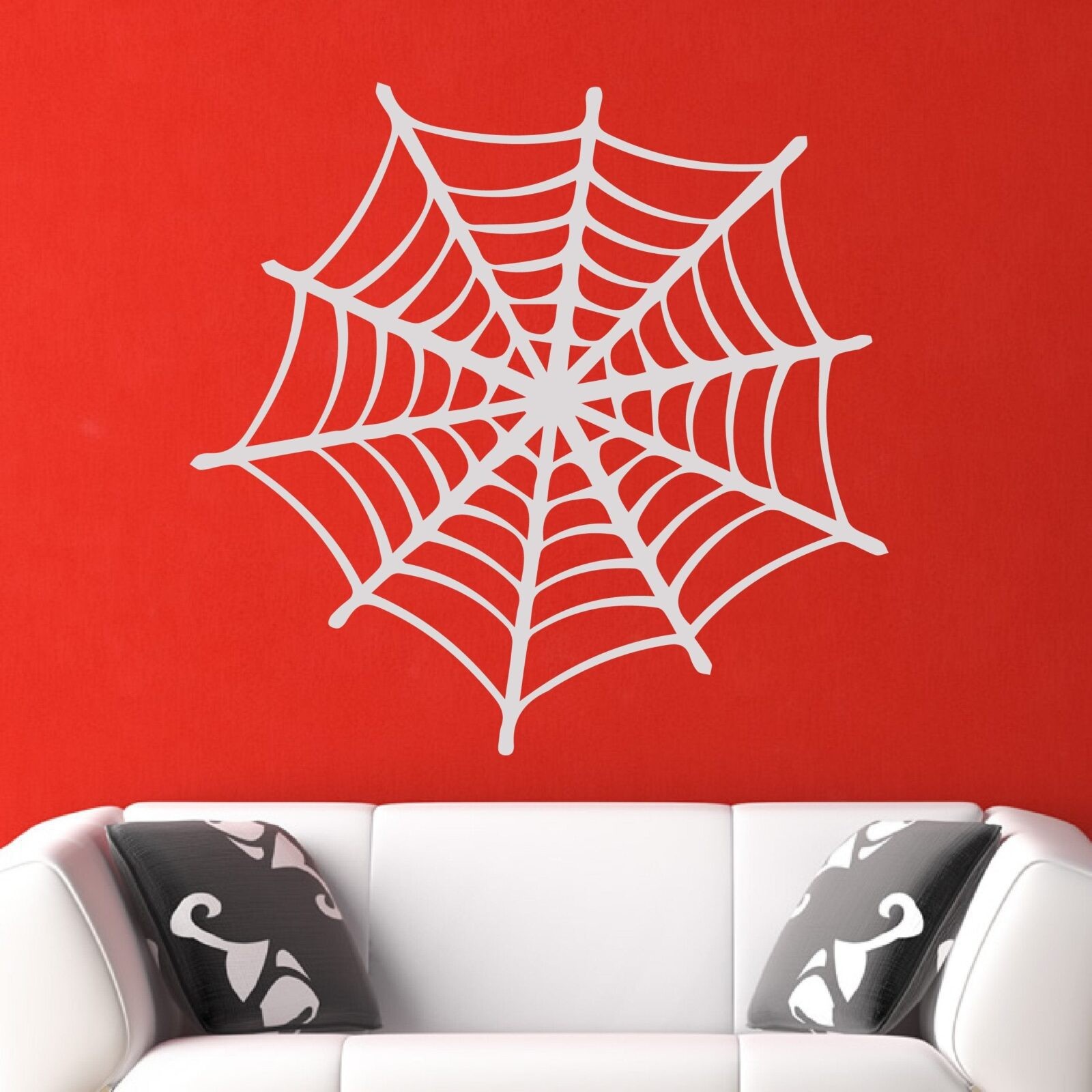 Spiders Web Halloween Spooky Wall Art Sticker