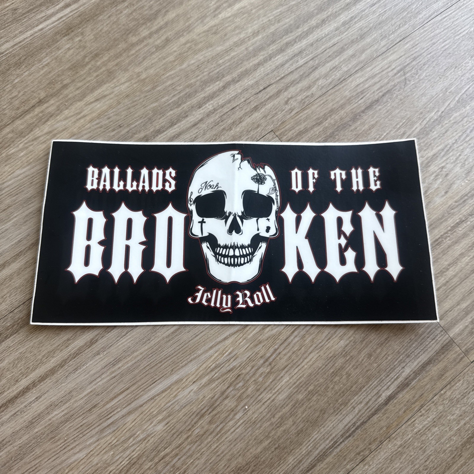 Jelly Roll Ballads of the Broken Skull Logo Sticker Decal Music