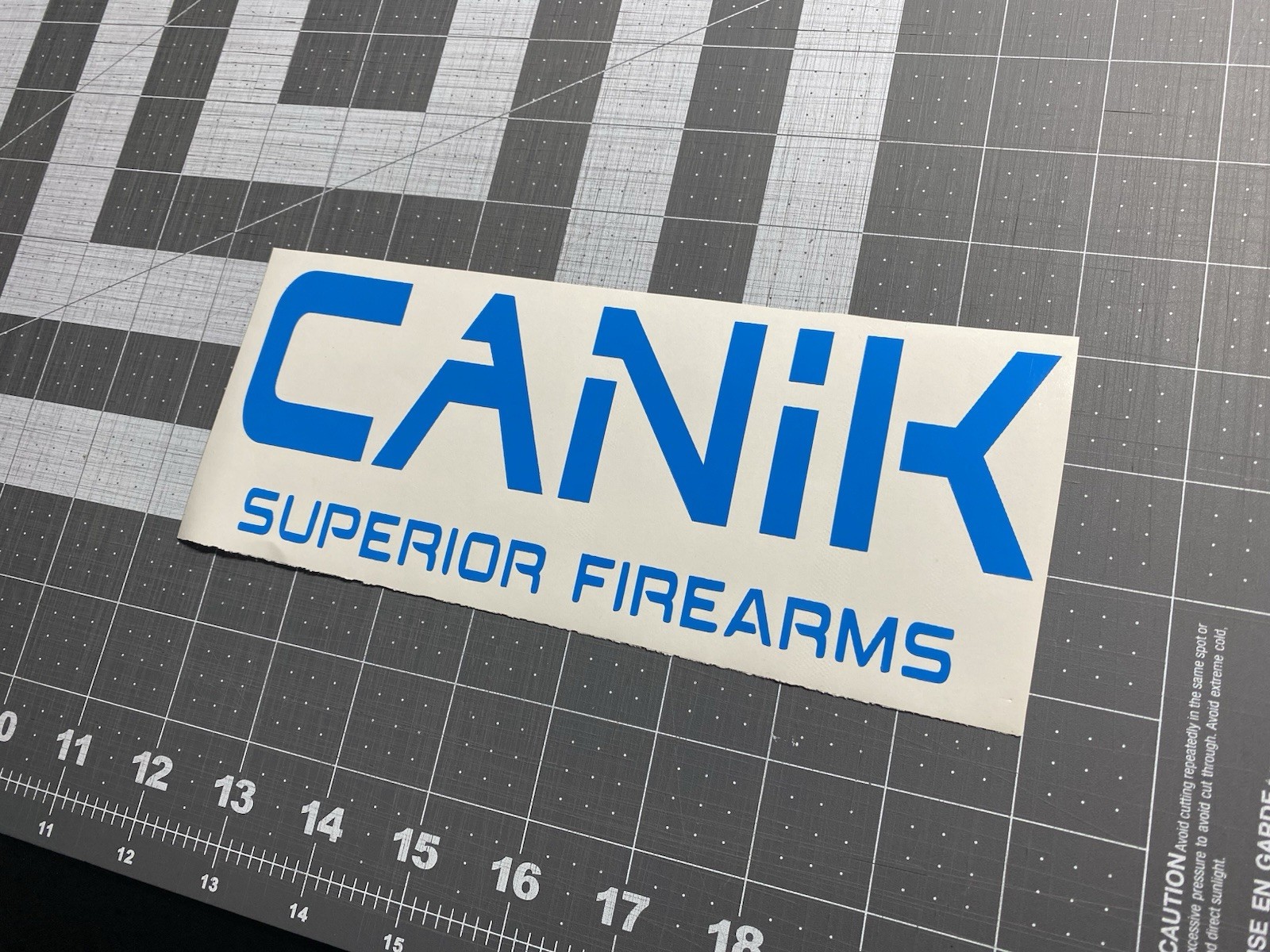 Vinyl Decal for Window – CANIK Superior Firearms (Various Colors/ Sizes)