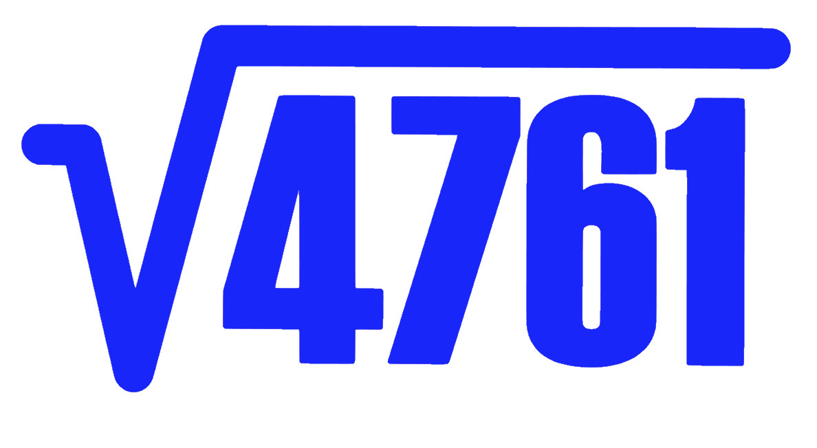 4761 SQUARE ROOT= 69, FUN MATH, (2 DECALS) Decal Sticker for Car, Window, Laptop