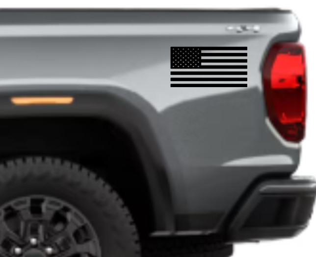2 Pack-American Flag USA Vinyl Decal Bumper Sticker Patriotic Car Truck Window