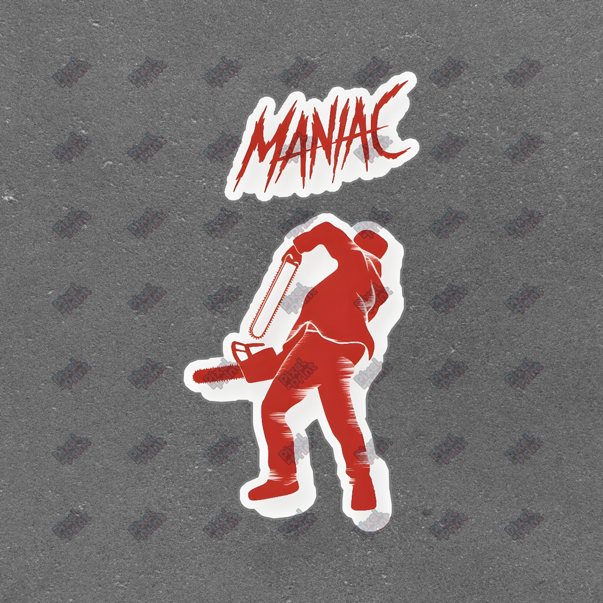 MANIAC Chainsaw Silhouette Wall Art Horror Pop Culture Sign Perfect #8877