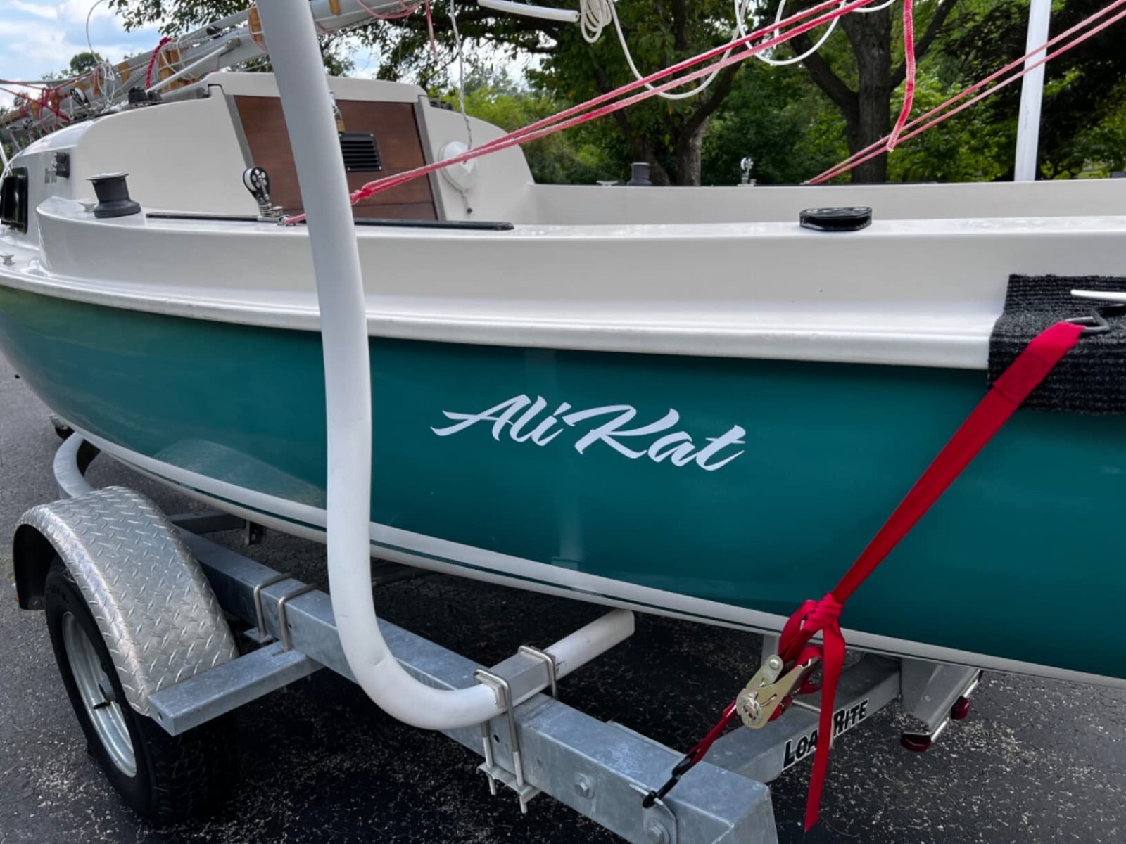 Boat Name Decal 4×24" / Custom Hull Graphic / Premium Marine Vinyl Lettering