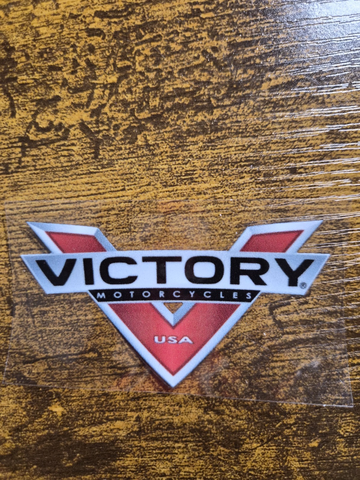 VICTORY MOTORCYCLES USA V UV DTF Decal Sticker Waterproof USA NOT VINYL