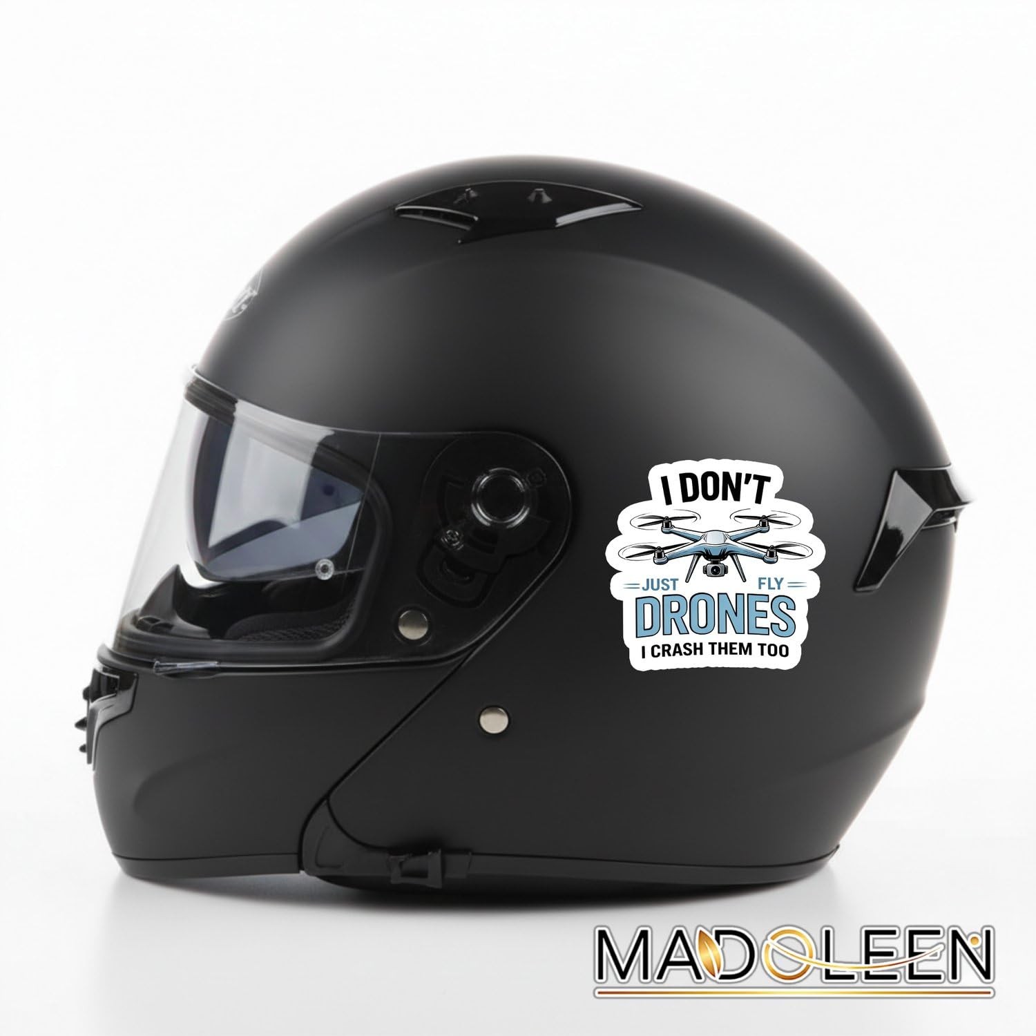 (5pcs) I Don’t Just Fly Drones I Crash Them Too Sticker 3 Inch, Funny Drone L…