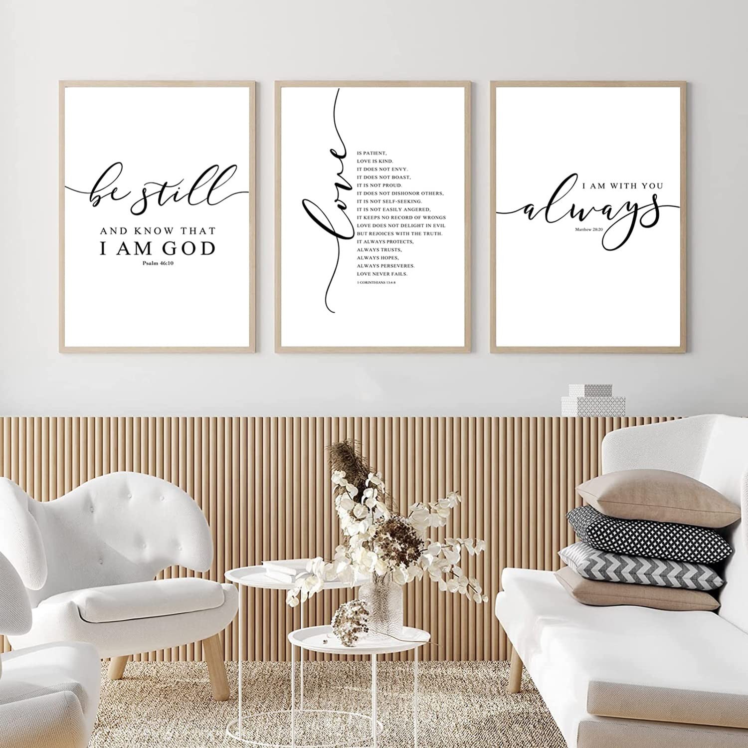 Bible Verse Wall Art Decor Scripture Canvas Wall Art Christian Pictures Inspi…