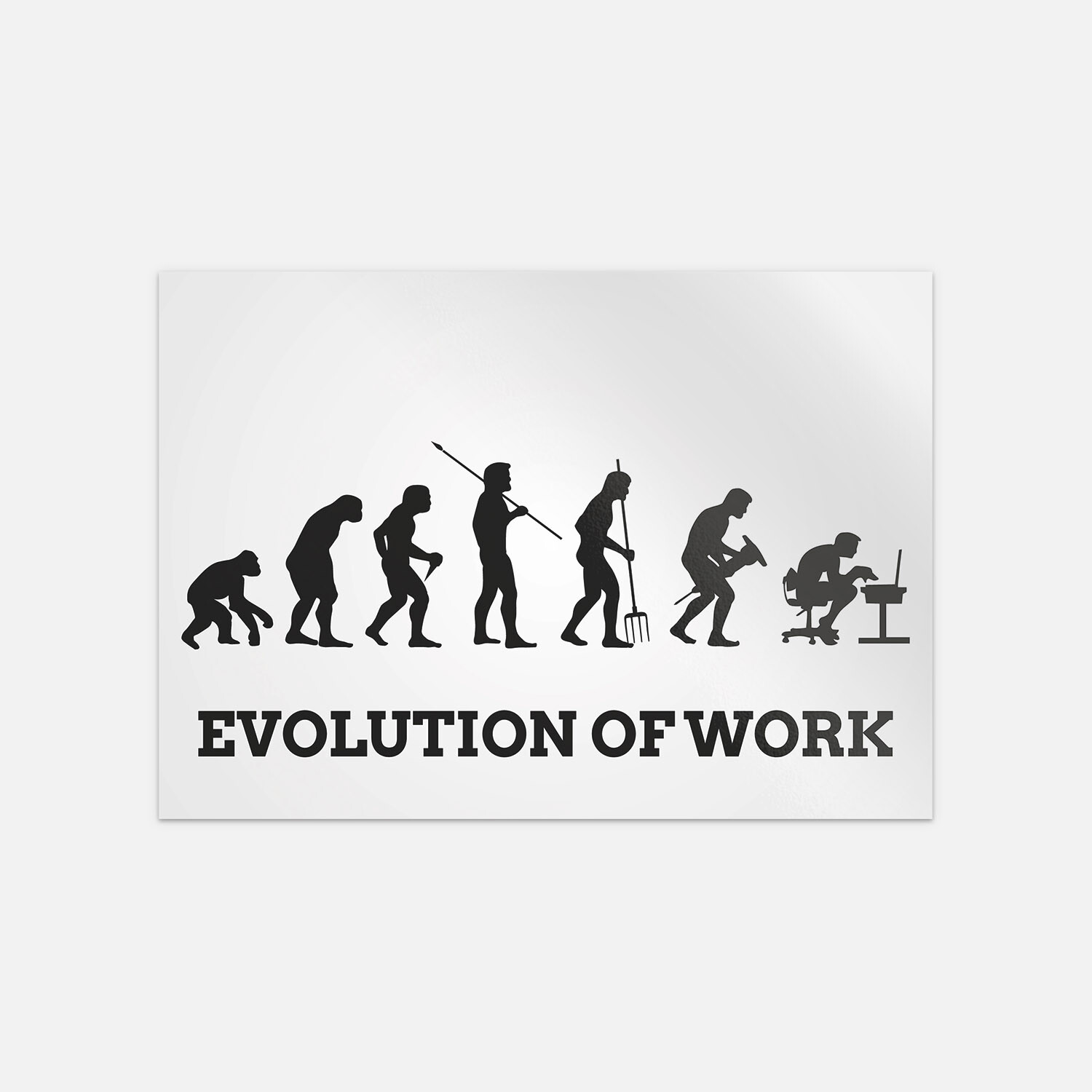 Evolution Of Work Vinyl Sticker Decal