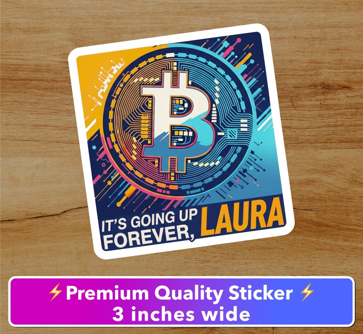 Bitcoin BTC premium 9 sticker pack crypto weatherproof vinyl decal 3 inches
